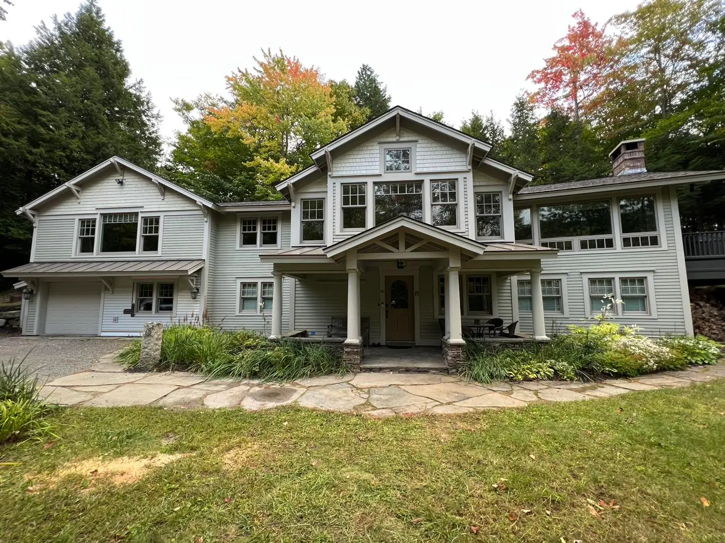 exterior siding and trim painting before image