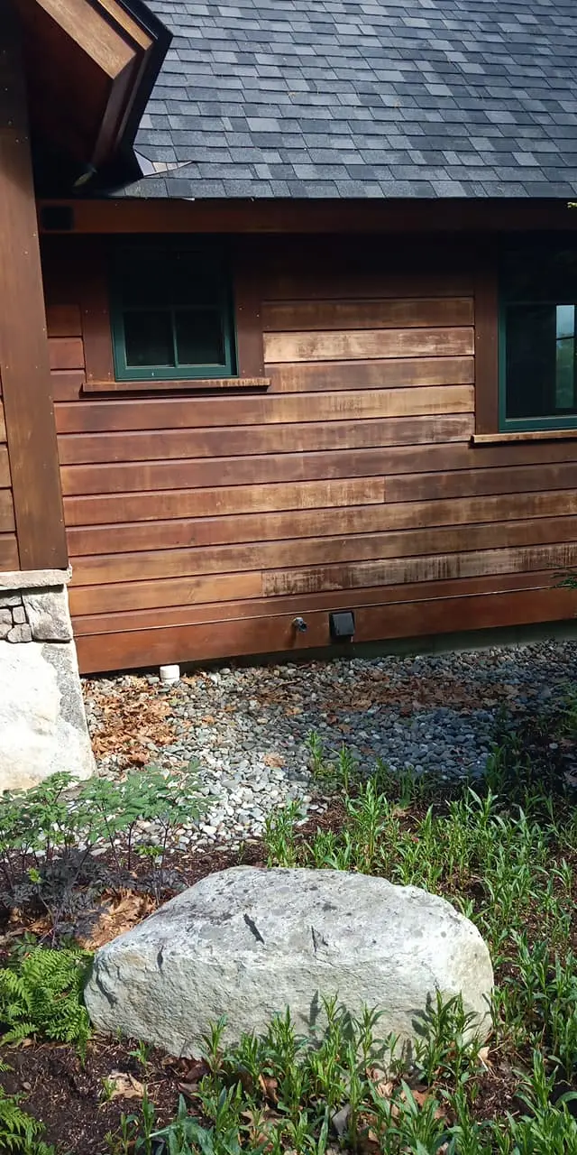 wood siding staining