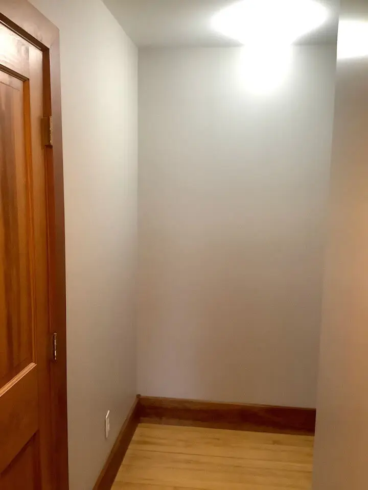 door, trim, and hallway painting