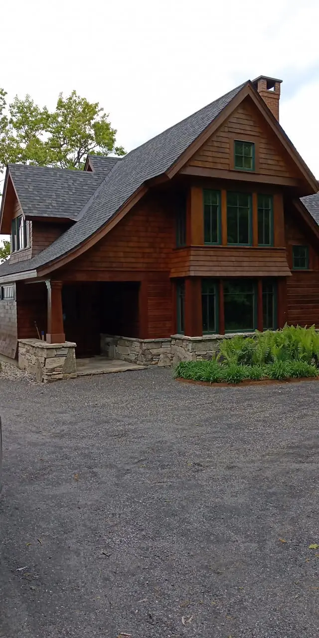 wood siding staining