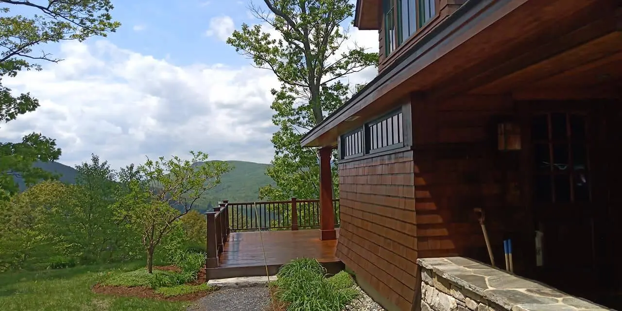 wood siding and deck staining